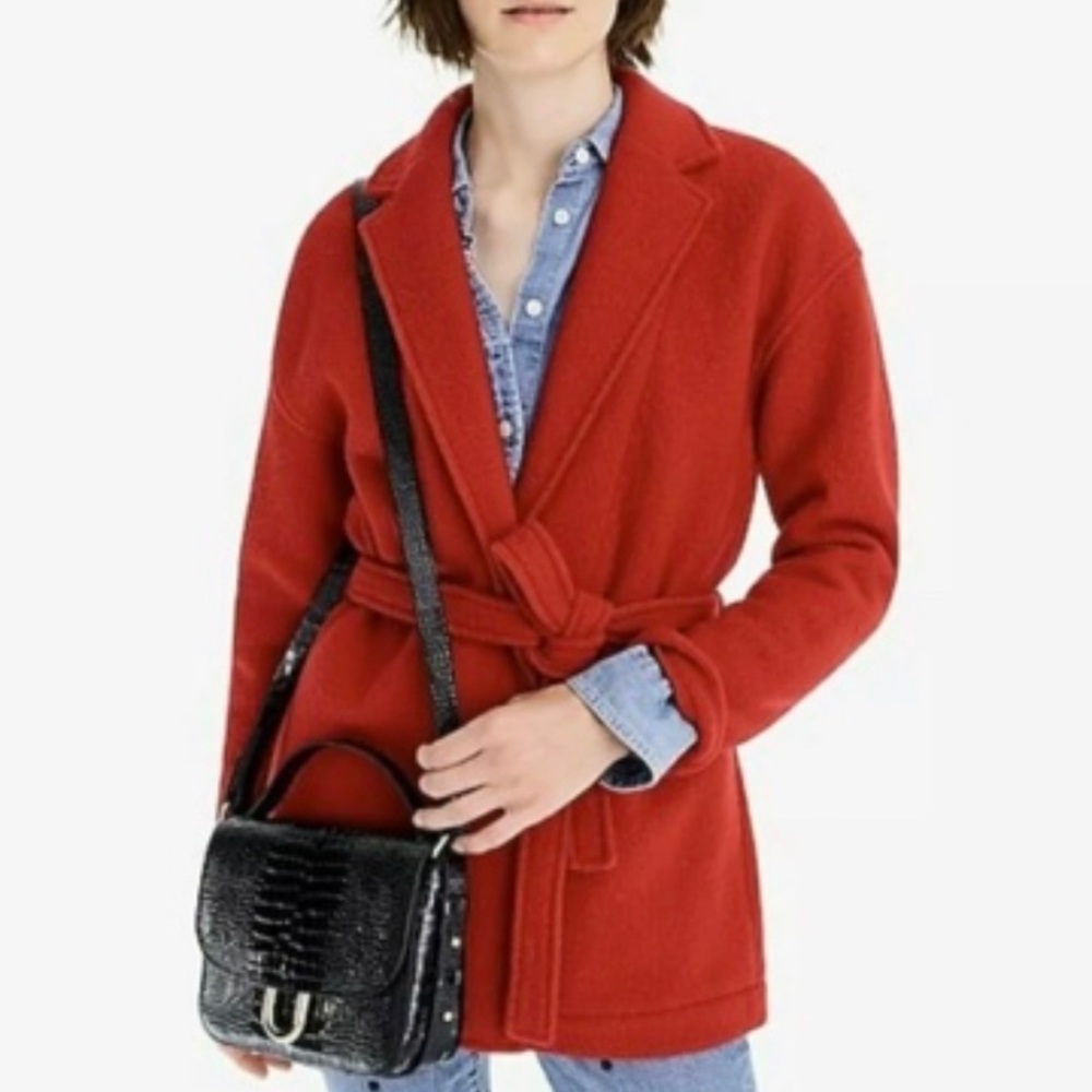 JCREW Camille boiled wool coat. Size XS.